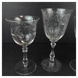 Crystal Wine Glasses (Lot of 4)