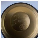 Copper-Tone Vacuum Coffee Carafe Set with 4 Gold Cups