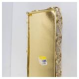 Silver Art Co Ltd Gold-Tone Jewelry Tray with Scrollwork Edges - Made in China