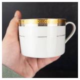 Sakura Gold Porcelain Mugs - 24K Gold Trim (Lot of 3)