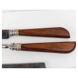 Washington Forge Sheffield England - Stainless Steel Carving Set & Vintage Serving Tools