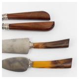 Washington Forge Sheffield England - Stainless Steel Carving Set & Vintage Serving Tools