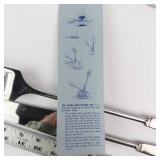 Capri-Italy Stainless Grillmaster Set - 3-Piece Carving Utensils (Forks & Knife)