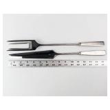 Capri-Italy Stainless Grillmaster Set - 3-Piece Carving Utensils (Forks & Knife)