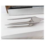 Capri-Italy Stainless Grillmaster Set - 3-Piece Carving Utensils (Forks & Knife)