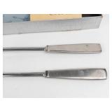 Capri-Italy Stainless Grillmaster Set - 3-Piece Carving Utensils (Forks & Knife)