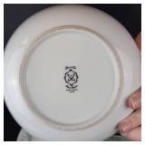 Rosette Fine China 16-Piece Dinner Plates & Salad Plates Set Made in Japan