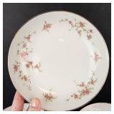 Rosette Fine China 16-Piece Dinner Plates & Salad Plates Set Made in Japan