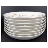 Rosette Fine China 16-Piece Dinner Plates & Salad Plates Set Made in Japan