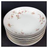 Rosette Fine China 16-Piece Dinner Plates & Salad Plates Set Made in Japan