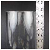 Clear Large Hurricane Vase - Tall Cylindrical, 16 in H, 5.5 in Opening