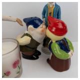 Montefiore Collection Porcelain Figurines & Decor Assortment - Candles, Salt Shakers & Small Vases