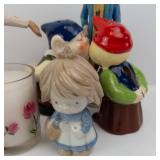 Montefiore Collection Porcelain Figurines & Decor Assortment - Candles, Salt Shakers & Small Vases