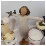 Montefiore Collection Porcelain Figurines & Decor Assortment - Candles, Salt Shakers & Small Vases