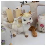 Montefiore Collection Porcelain Figurines & Decor Assortment - Candles, Salt Shakers & Small Vases