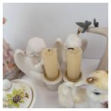 Montefiore Collection Porcelain Figurines & Decor Assortment - Candles, Salt Shakers & Small Vases
