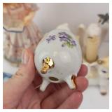 Montefiore Collection Porcelain Figurines & Decor Assortment - Candles, Salt Shakers & Small Vases