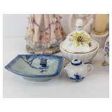 Montefiore Collection Porcelain Figurines & Decor Assortment - Candles, Salt Shakers & Small Vases
