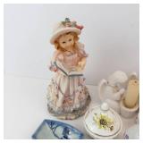 Montefiore Collection Porcelain Figurines & Decor Assortment - Candles, Salt Shakers & Small Vases