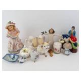 Montefiore Collection Porcelain Figurines & Decor Assortment - Candles, Salt Shakers & Small Vases