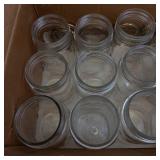 Mason Jars Assorted Sizes with Vintage Kerr Ball Caps & Dome Lids Original Packaging