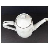 St. Regis Teapot - Fine China, Japan - Leaf Motif with Silver Trim