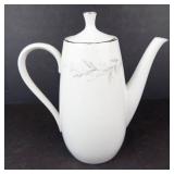 St. Regis Teapot - Fine China, Japan - Leaf Motif with Silver Trim