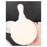 White Ceramic Tableware: Pitcher, Bowls, Platters & Pots