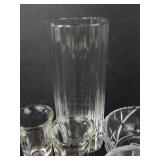 Crystal Glassware Assortment - Glasses, Bowls, 3 Shot Glasses, Sugar & Creamer Dishes