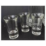 Crystal Glassware Assortment - Glasses, Bowls, 3 Shot Glasses, Sugar & Creamer Dishes