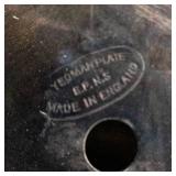 Indiana Glass Diamond Point Creamer - Libbey Sugar Bowl w/Lid - Glass Leaf Dish