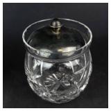 Indiana Glass Diamond Point Creamer - Libbey Sugar Bowl w/Lid - Glass Leaf Dish