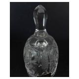 Crystal Glassware Assortment: 4 Small Vases, 1 Salt Shaker, 1 Creamer