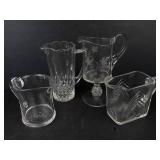 Assorted Glass Pitchers (Lot of 4)