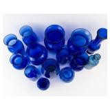 Cobalt Blue Glass Vases (Lot of 14)