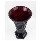 Avon 1876 Cape Cod Ruby Red Glass Vase