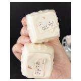 Belleek Toy Panel Bud Vases (2) - Chase Cherub Bud Vase - Noritake Bud Vase - Hand-Shaped Bud Vase