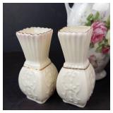 Belleek Toy Panel Bud Vases (2) - Chase Cherub Bud Vase - Noritake Bud Vase - Hand-Shaped Bud Vase