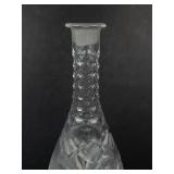 3-Piece Diamond-Cut Glass Vase Set Tall, Medium & Small Crystal Vases