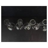Champagne Flutes - Tall Clear Glass Stemware (Lot of 5)