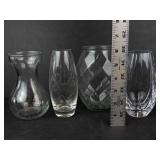 Glass Vases (Lot of 5)