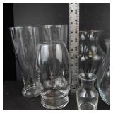 Clear Glass Vases (Lot of 11)