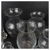 Clear Glass Vases (Lot of 11)