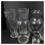 Clear Glass Vases (Lot of 11)