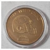 1996 Philadelphia Eagles NFC Wild Card limited edition commemorative coin - "The road to Super Bowl 31- New Orleans"
