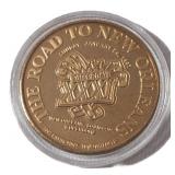 1996 Philadelphia Eagles NFC Wild Card limited edition commemorative coin - "The road to Super Bowl 31- New Orleans"