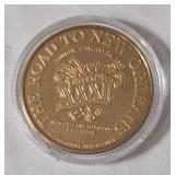 1996 San Francisco 49ers AFC Wild Card limited edition commemorative coin - "The road to Super Bowl 31- New Orleans"