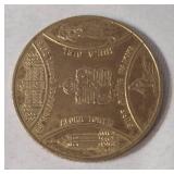 Souvenir of Honolulu King Kamehameha I medal.