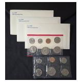 3-US Mint Uncirculated Coin Sets from 1981 - 39 Coins
