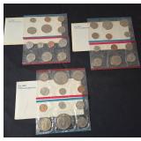 3-US Mint Uncirculated Coin Sets from 1978,1979,1980 - 37 coins